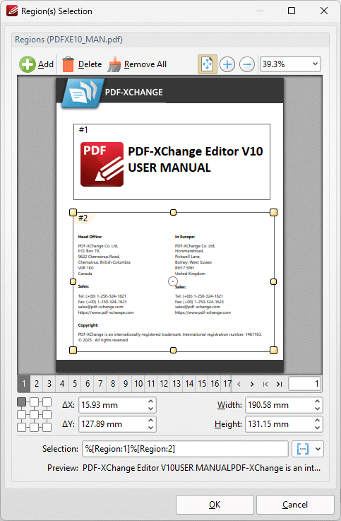region.selection.dialog.box