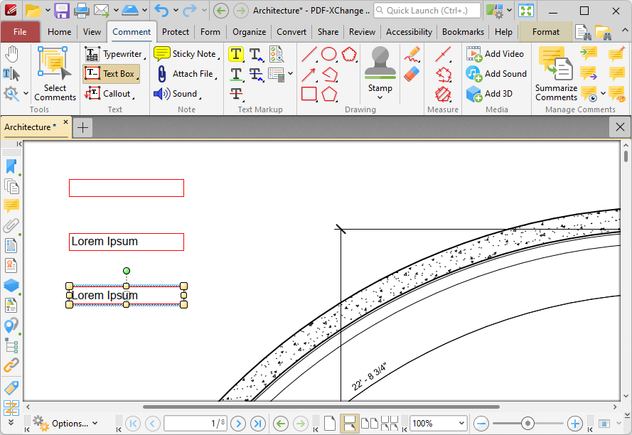 text.box.examples.ribbon