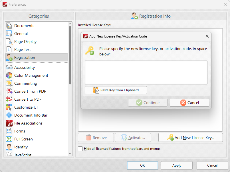 add.new.license.dialog.box