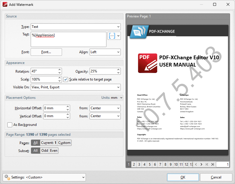Appendix > Macros > Application Version