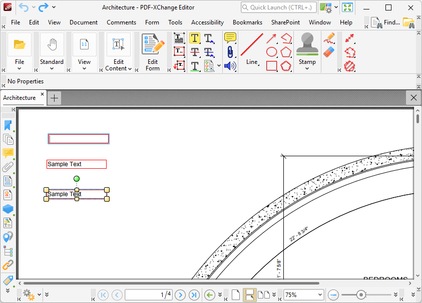 Tabs Guide > Tools > Comment And Markup Tools > Text Box Tool