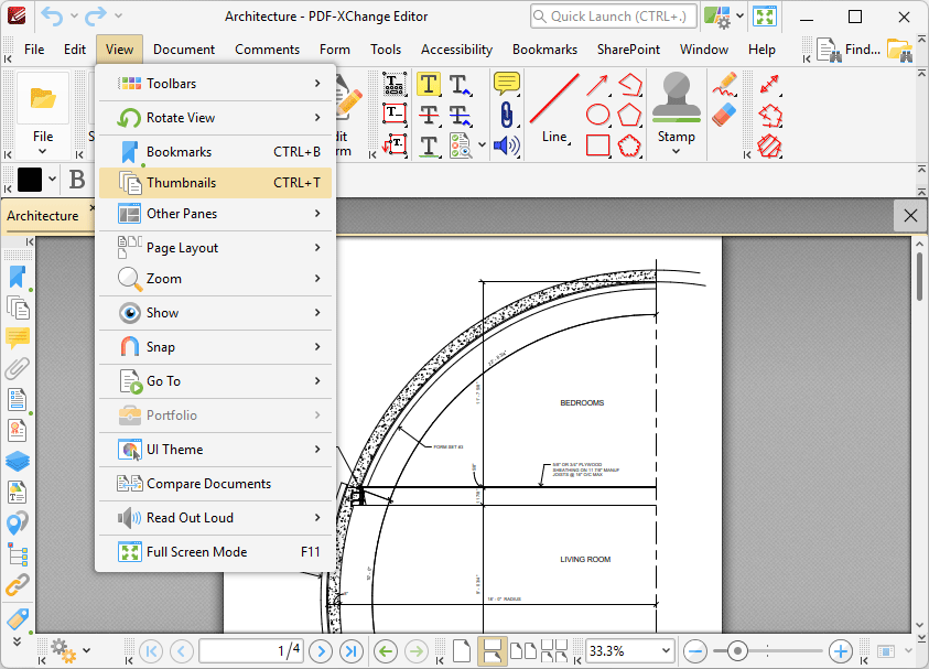 Tabs Guide > View > Thumbnails