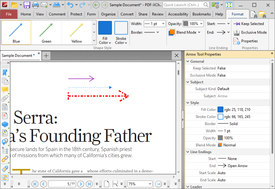 arrow.annotations.format.tab.ribbon