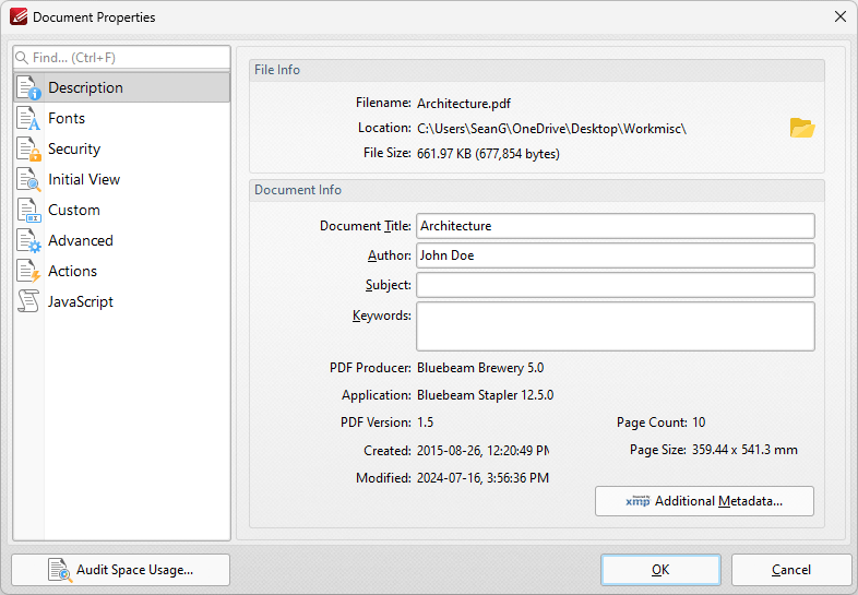 document.properties.dialog.box