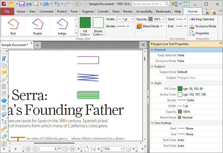 polyline.format.ribbon