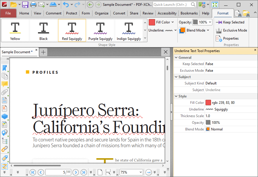 underlines.format.tab.ribbon