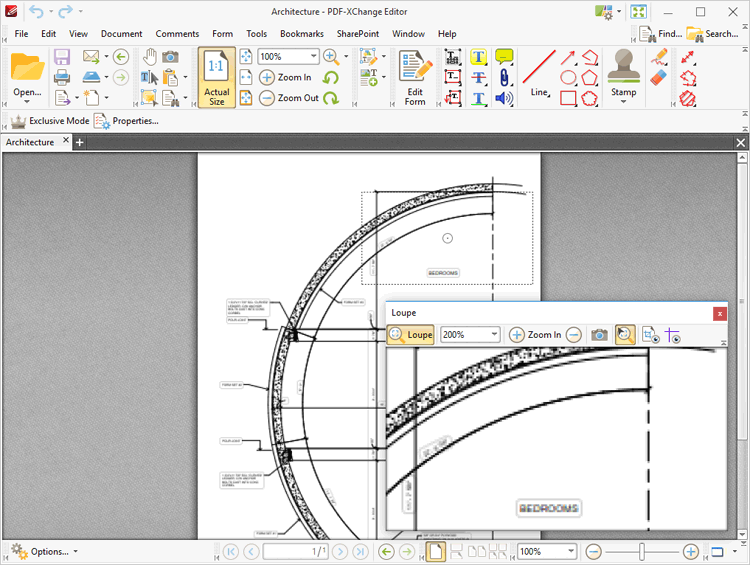 Tabs Guide > Tools > Zoom Tools > Loupe Tool