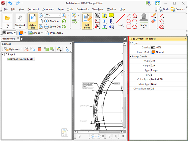 Tabs Guide > View > Other Panes > Content
