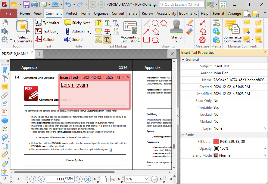 insert.text.properties.pane