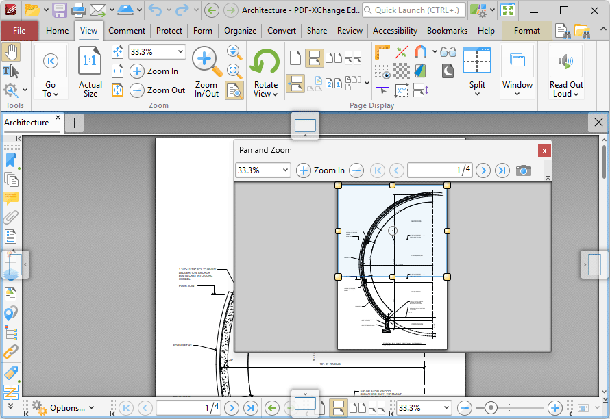 panzoom.reposition.ribbon