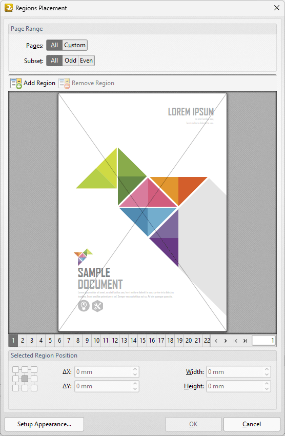 regions.placement.dialog.box