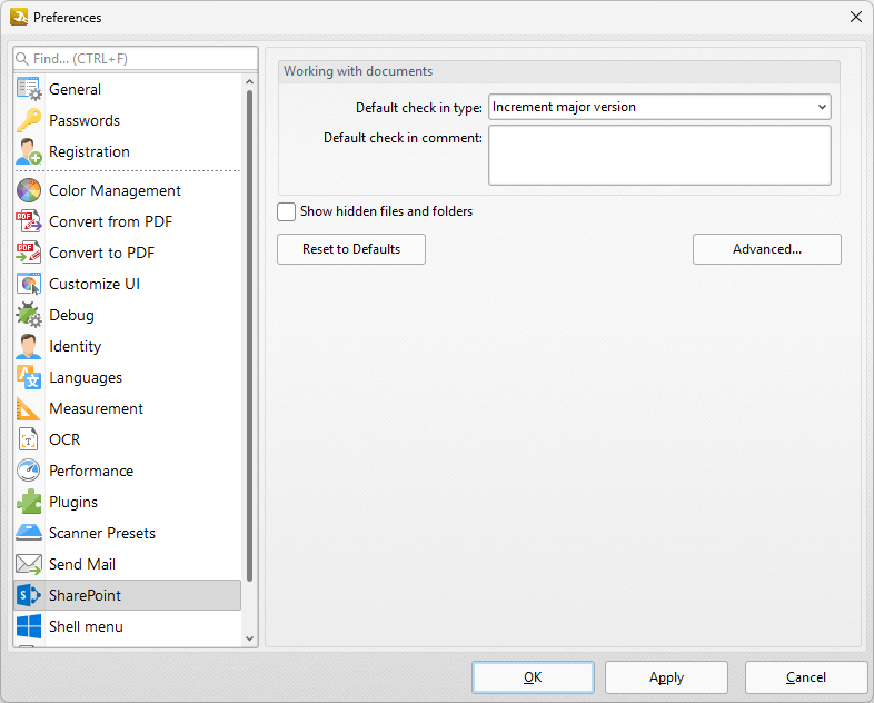 sharepoint.preferences.shot