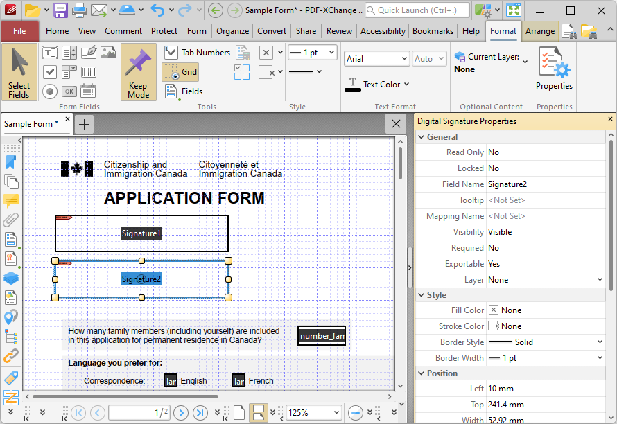 signature.fields.properties.ribbon