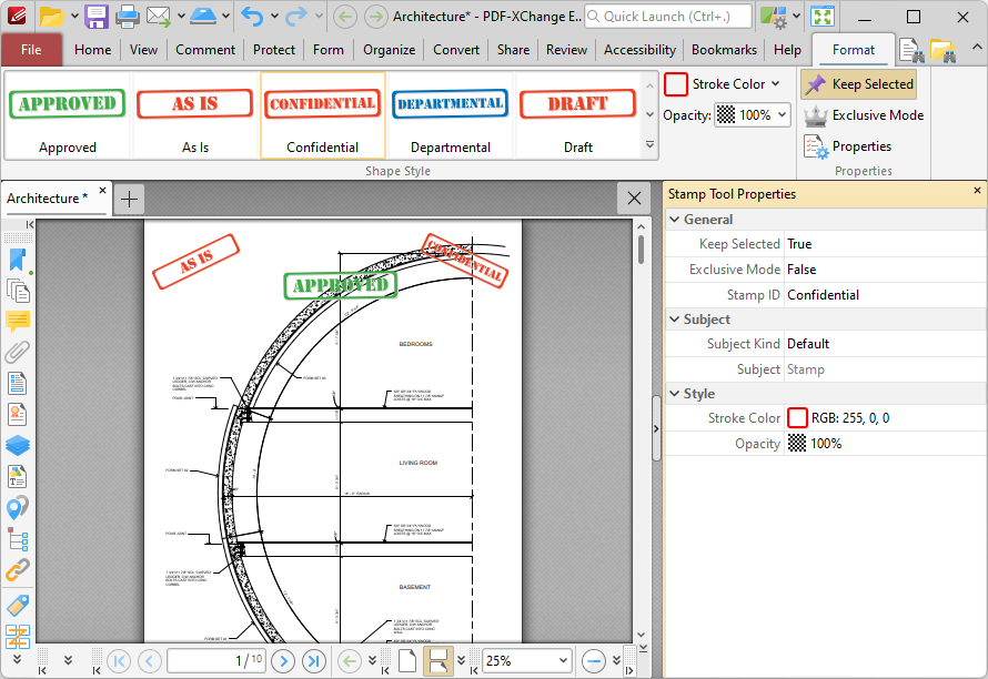 stamp.tool.format.ribbon