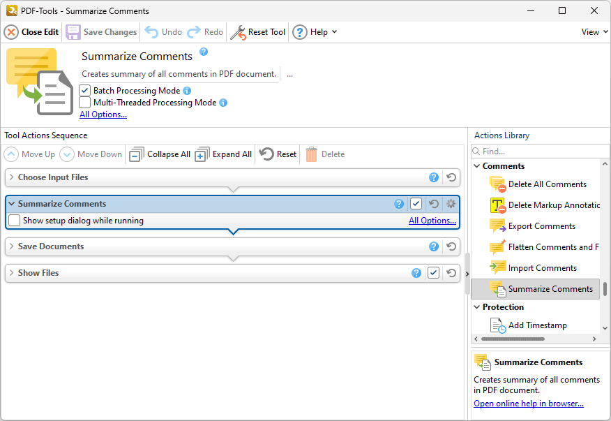 summarize.comments.action.options