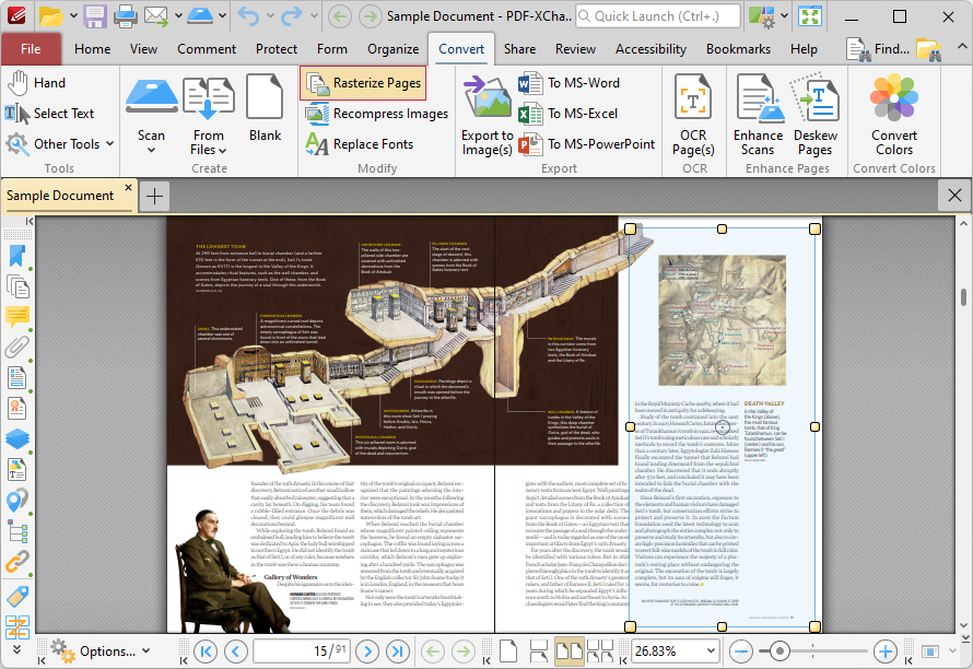 rasterize.pages.ribbon