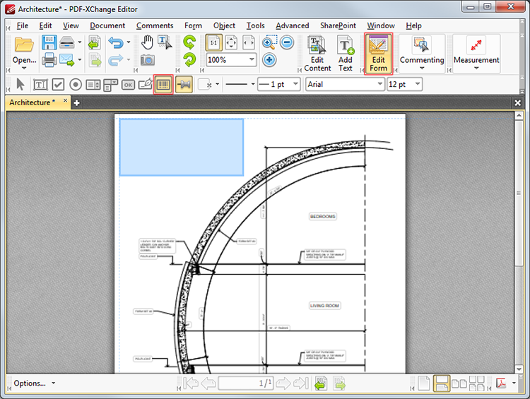 PDF-XChange Editor Plus User Manual > Tabs Guide > View > Toolbars ...