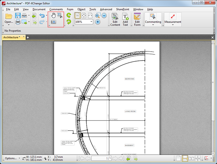 PDF-XChange Editor Plus User Manual > Tabs Guide > View > Toolbars ...