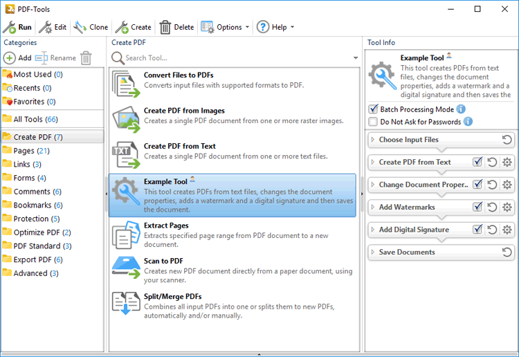 Lv8 Tools.pdf PDF-Tools V7 User Manual > Create Tool