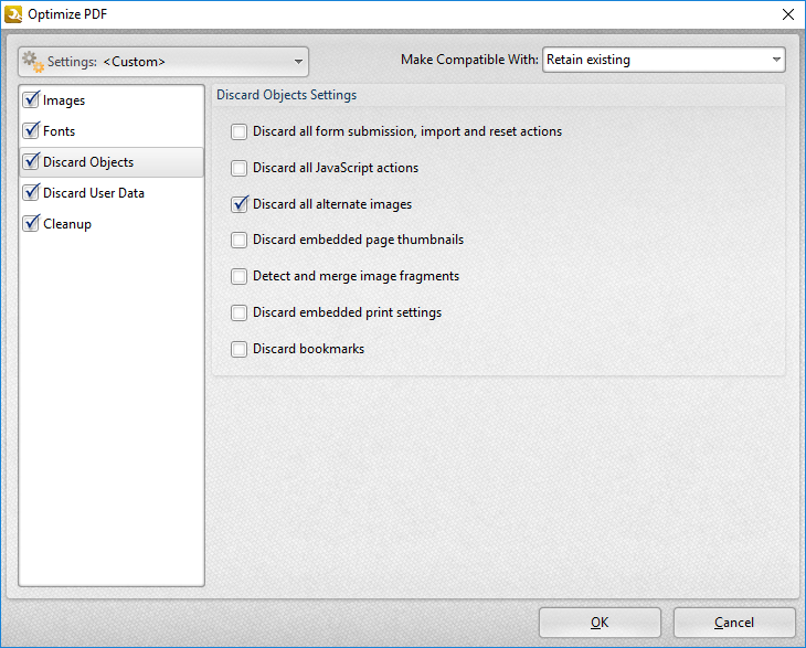 optimize.pdf.dialog.box.discard.objects.options