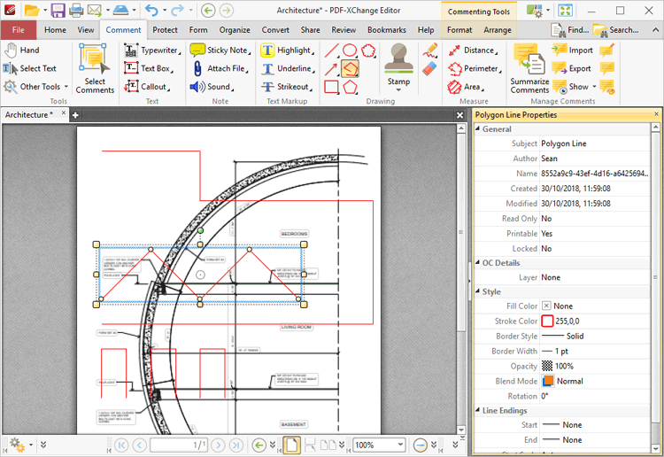 polyline.properties.pane