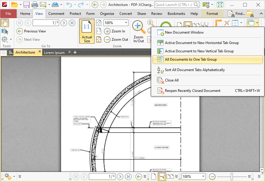 all.documents.one.group.ribbon