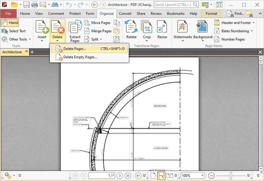 delete.pages.location.ribbon
