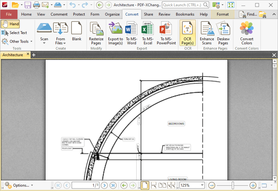 PDF-XChange Editor Plus V8 User Manual > Tabs Guide > Convert Tab > OCR ...