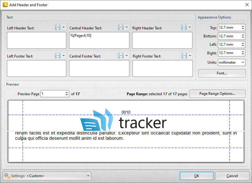 PDF-Tools V8 User Manual > Appendix > Macros > Page Number