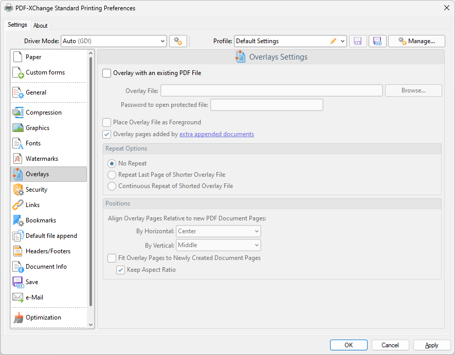 PDFXChange Printer Standard V10 User Manual > PDFXChange Printer