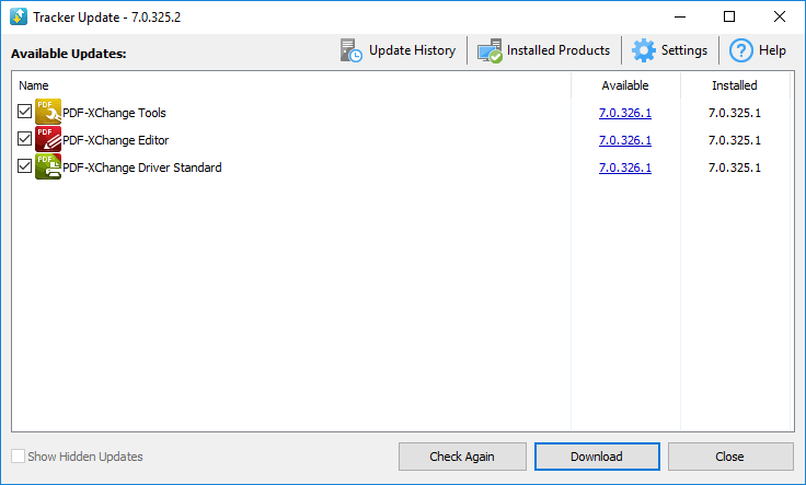 tracker.updater.standard