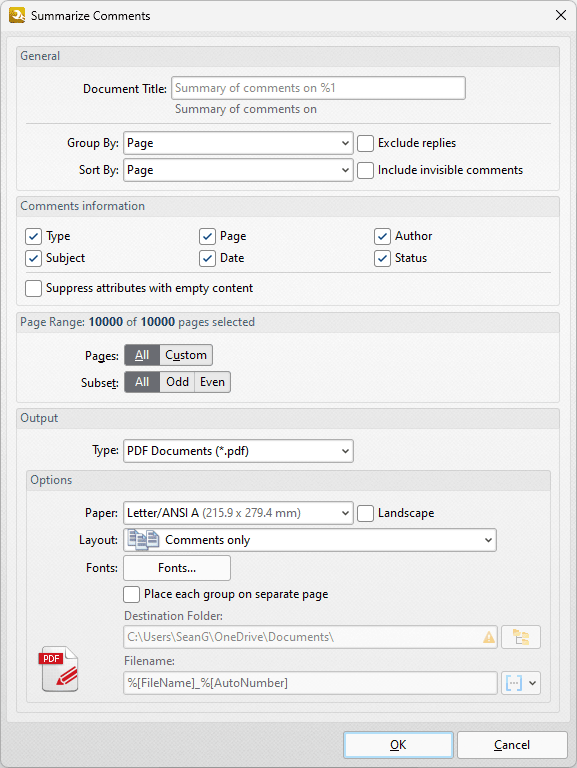 summarize.comments.dialog.box