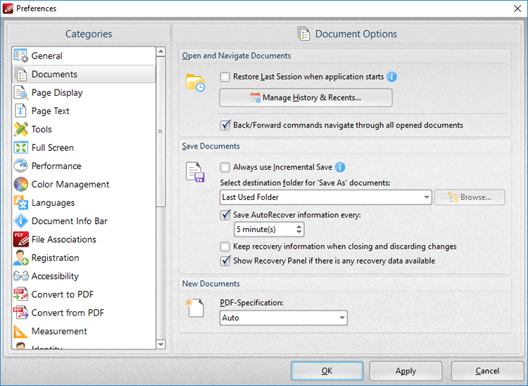 documents.preferences