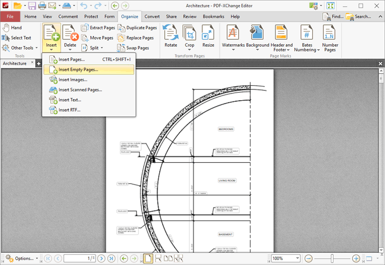 insert.empty.pages.location.ribbon