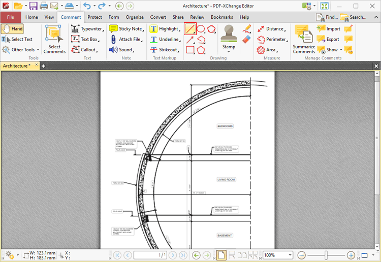 line.tool.location.ribbon