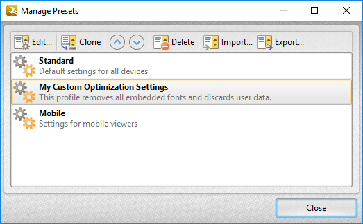 manage.presets.optimization