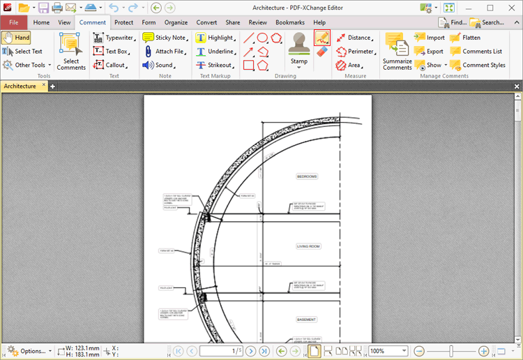 pencil.tool.location.ribbon