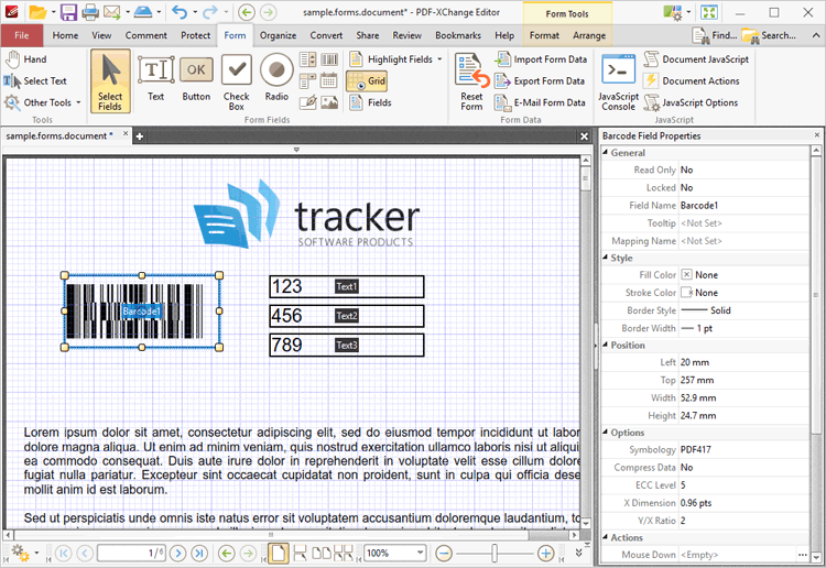 select.barcode.ribbon