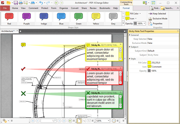 sticky.note.format.tab.ribbon