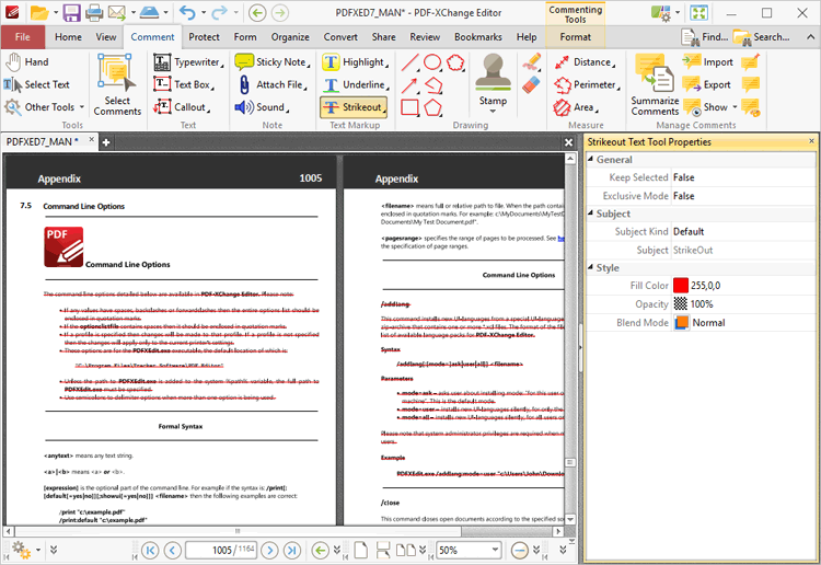 strikeout.tool.format.tab.ribbon