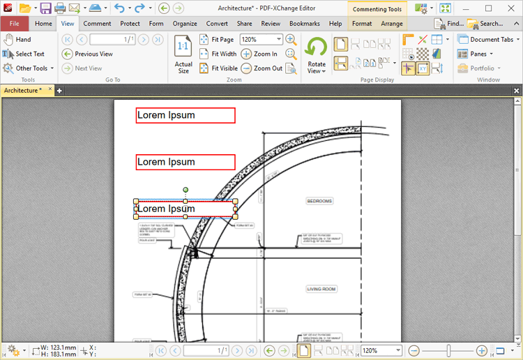 text.box.examples.ribbon