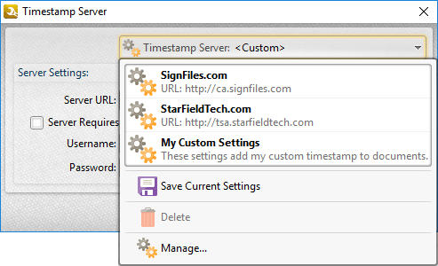 timestamp.server.dropdown.menu