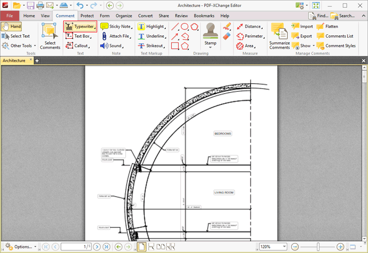 typewriter.tool.location.ribbon