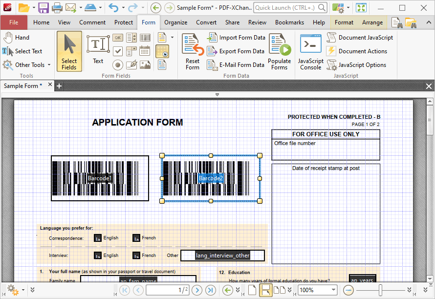 added.barcodes.ribbon