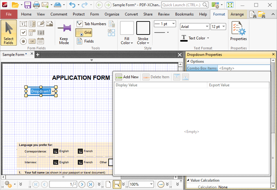 dropdown.pane.ribbon