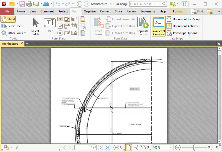 javascipt.console.location.ribbon