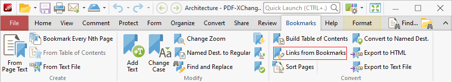 links.from.bookmarks.ribbon