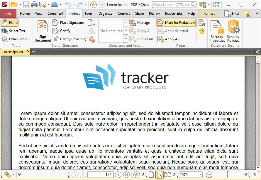 mark.for.redaction.location.ribbon