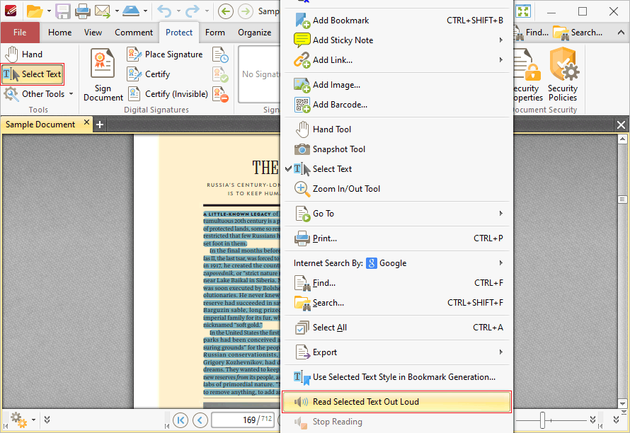 read.selected.activate.ribbon