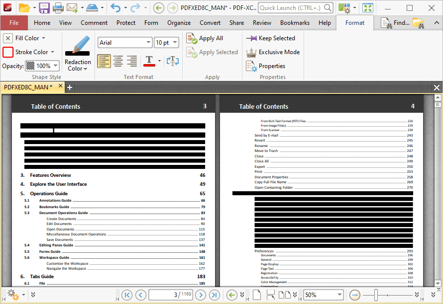 redaction.format.tab.ribbon